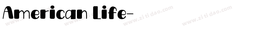 American Life字体转换